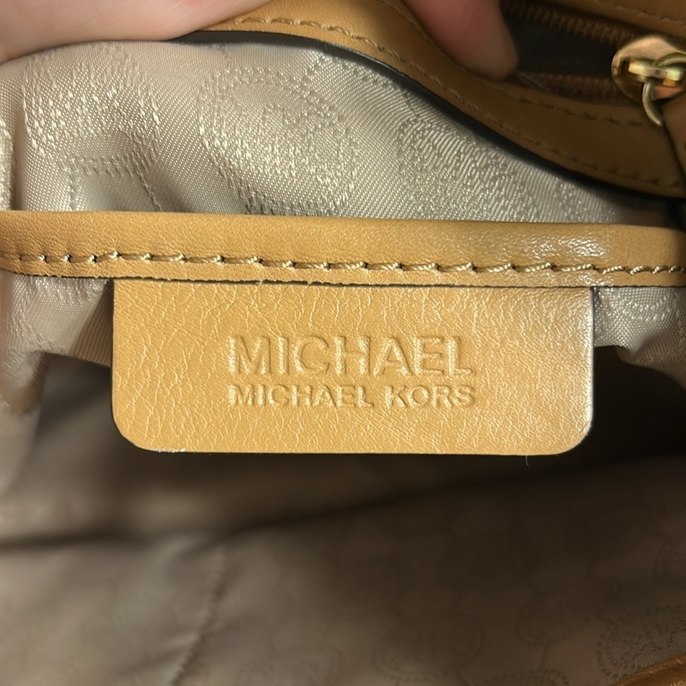 Michael Kors Hamilton Traveler Leather Satchel - Picture 13 of 16
